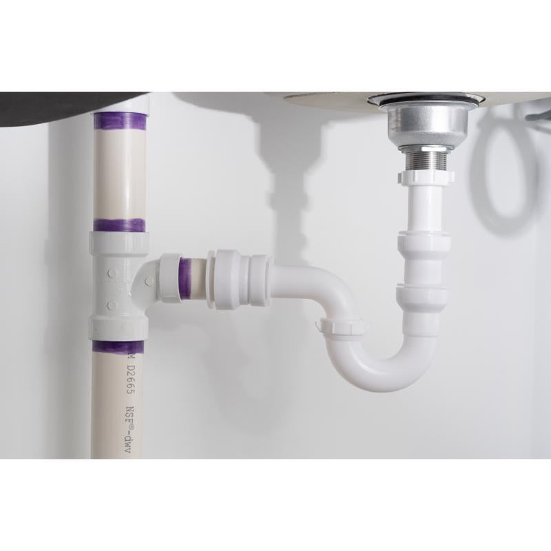 Keeney Insta Plumb 1-1/2 in. D Plastic P-Trap