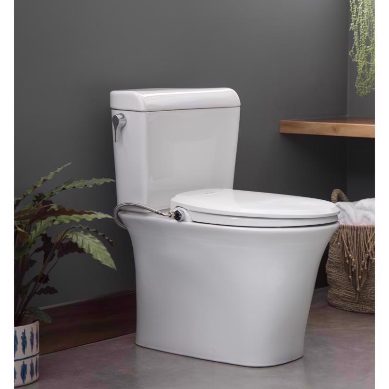 Brondell Swash Ecoseat N/A gal White Elongated Bidet Toilet Seat