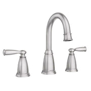 Moen Banbury Brushed Nickel Traditional Two-Handle Bathroom Sink Faucet 8-16 in.