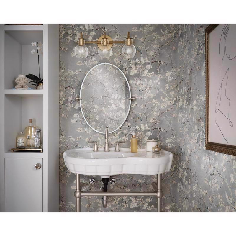 Moen Banbury Brushed Nickel Traditional Two-Handle Bathroom Sink Faucet 8-16 in.