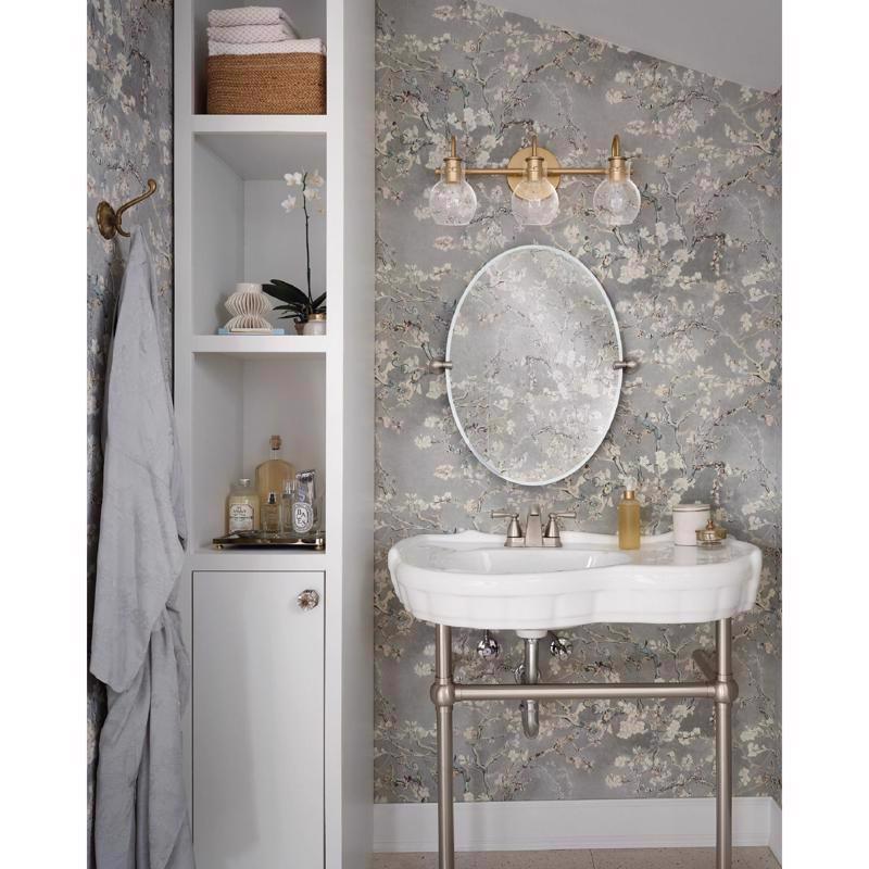 Moen Banbury 2 Brushed Nickel Traditional Centerset Bathroom Sink Faucet 4 in.