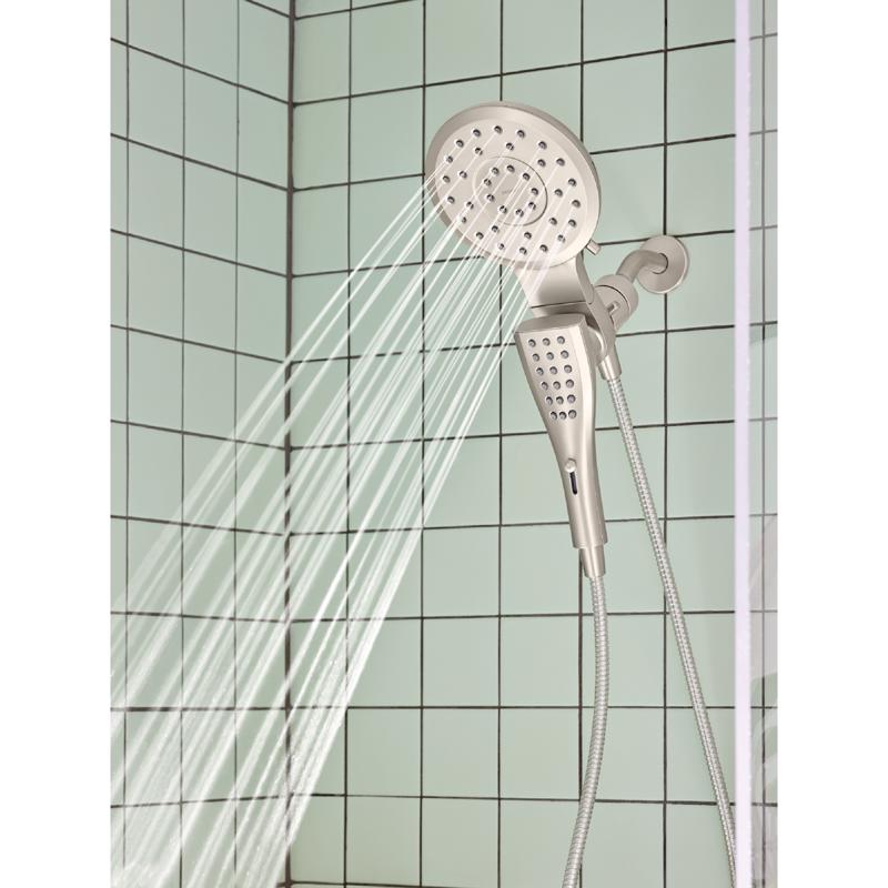 Moen Magnetix Brushed Nickel 8 settings Showerhead Combo 1.75 gpm