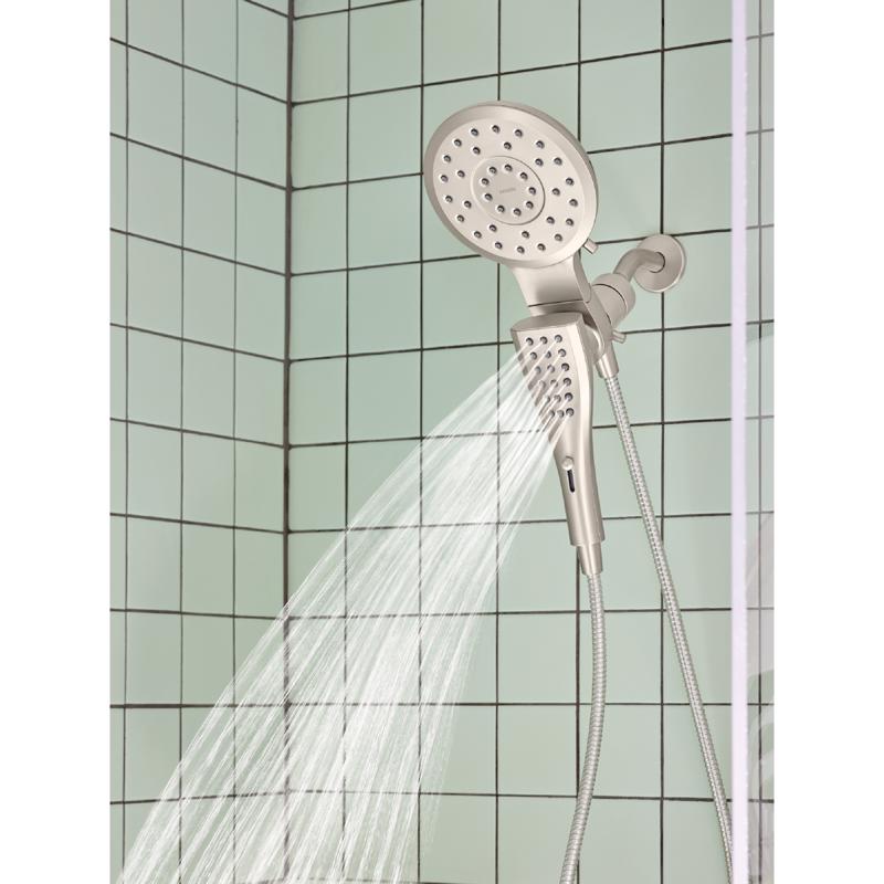 Moen Magnetix Brushed Nickel 8 settings Showerhead Combo 1.75 gpm