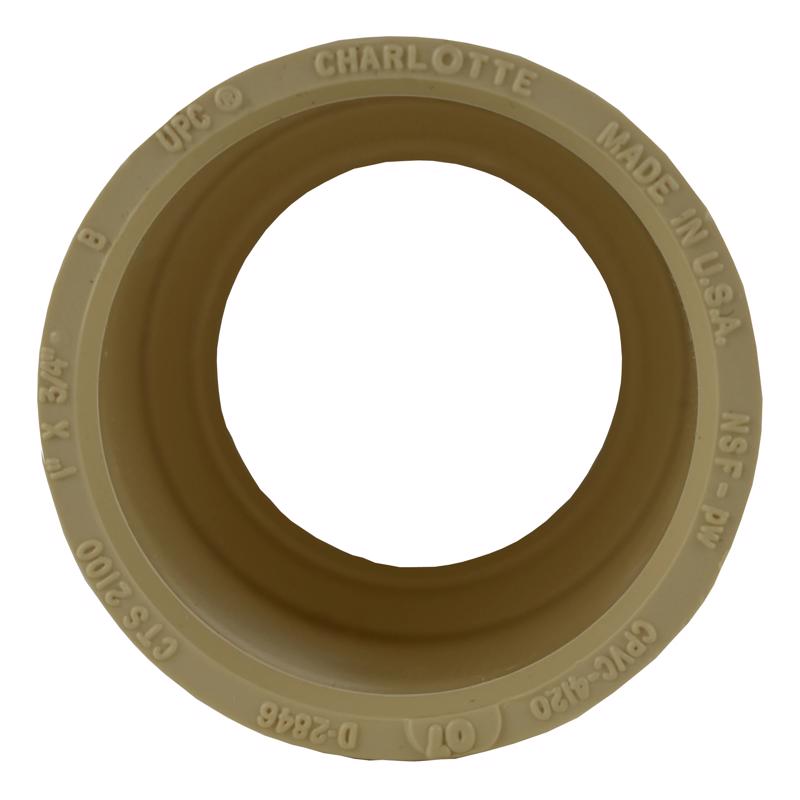 Charlotte Pipe 1 in. Socket X 3/4 in. D Socket CPVC Reducing Coupling