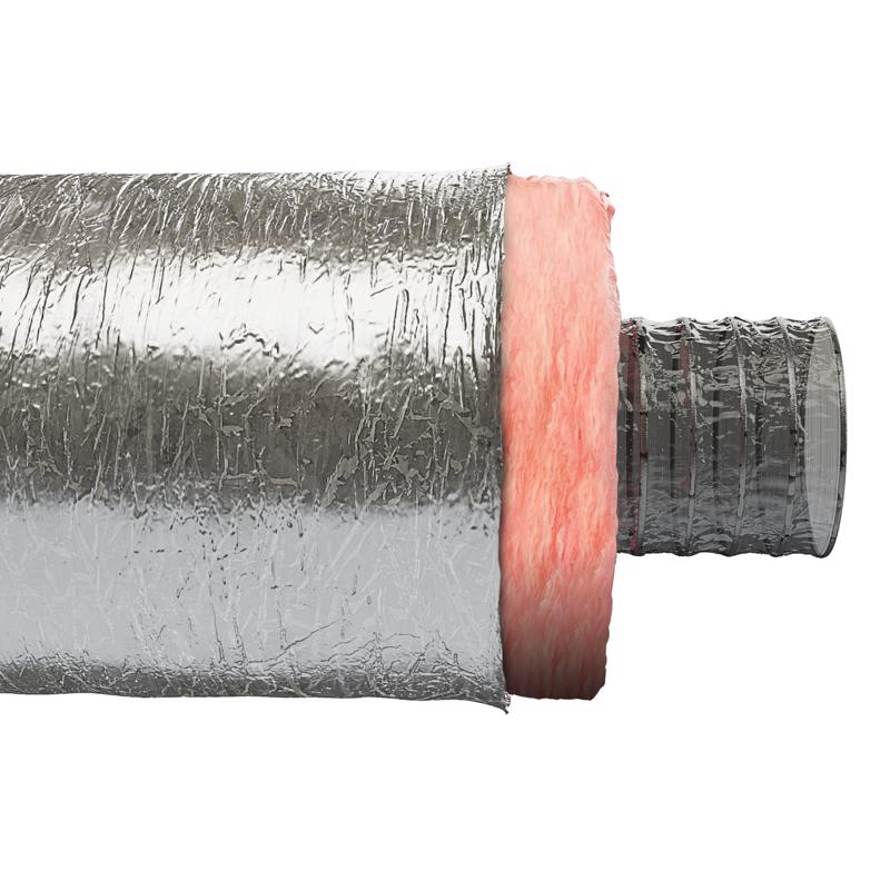 Imperial R6.0 25 ft. L X 4 in. D Silver Poly Duct