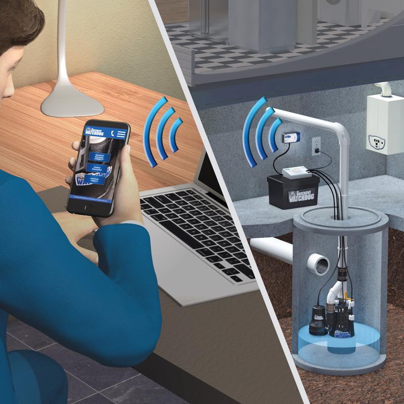 The Basement Watchdog 2.75 in. H X 5 in. W X 1.25 in. L WiFi Module For BW-WiFi2