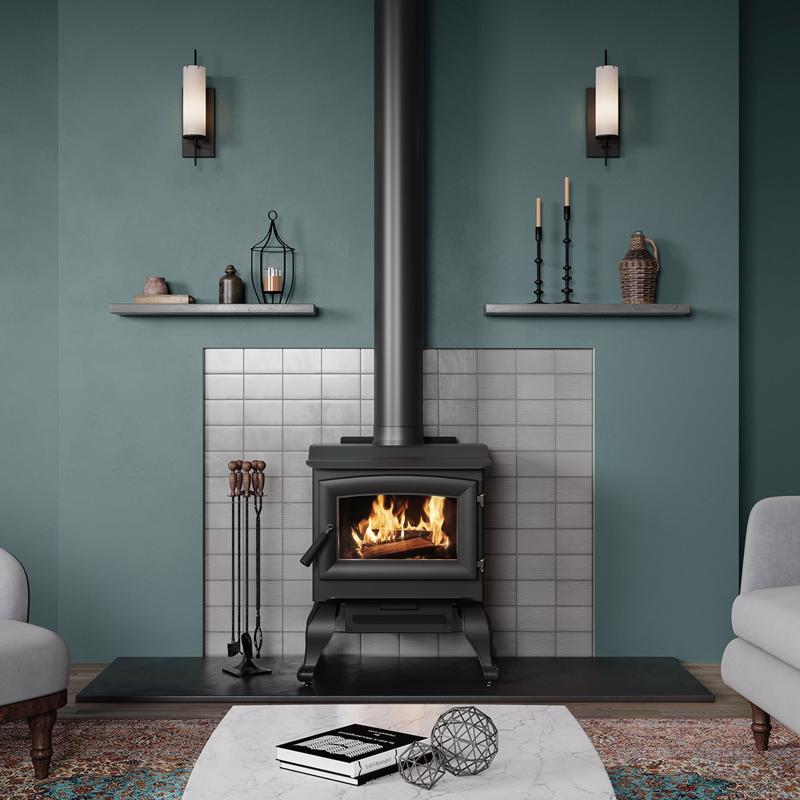 US Stove EPA Certified 1200 sq ft Classic Wood Burning Stove