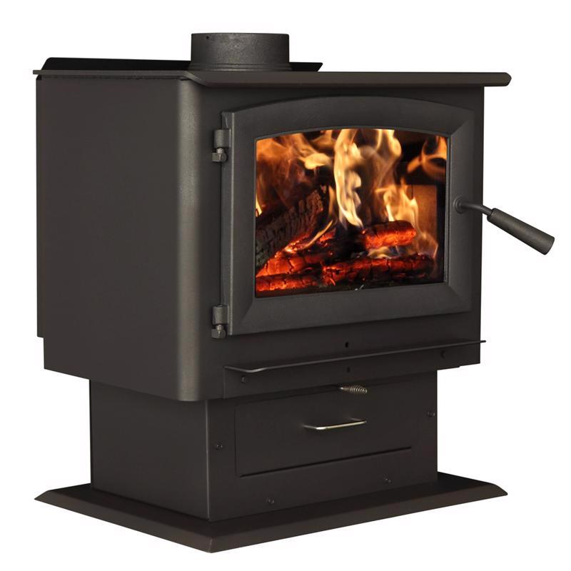 US Stove EPA Certified 2000 sq ft Classic Wood Burning Stove