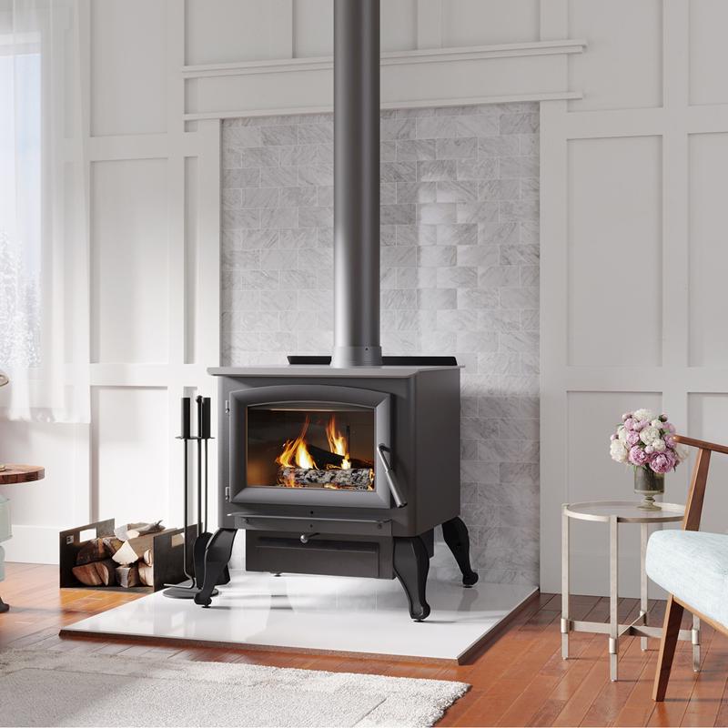 US Stove EPA Certified 2500 sq ft Classic Wood Burning Stove