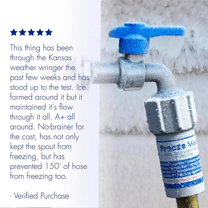 Freeze Miser Plastic Faucet Freeze Protector