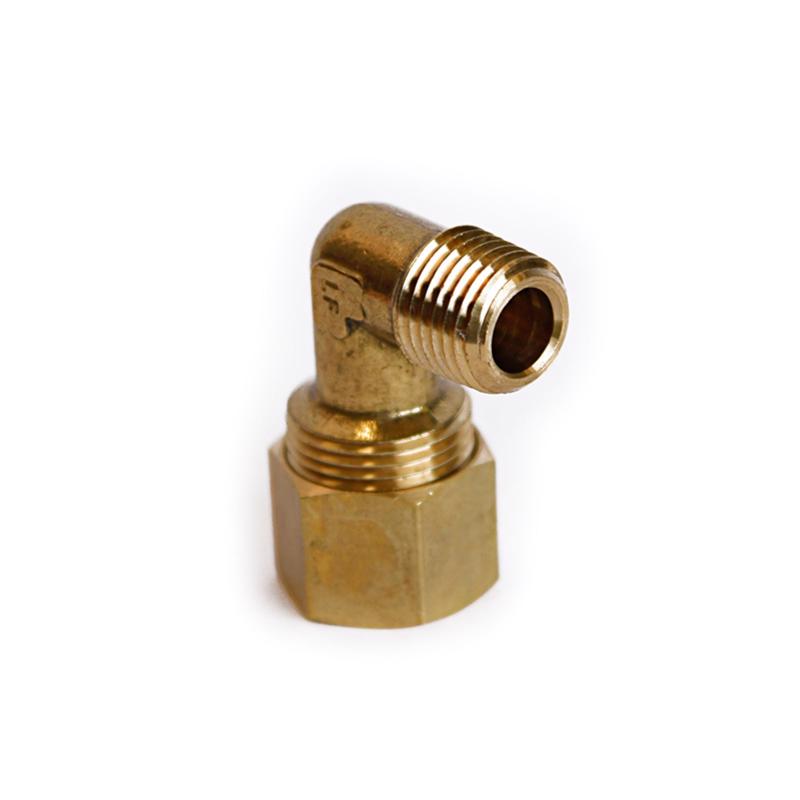 ATC 1/2 in. Compression X 1/4 in. D MPT Brass 90 Degree Street Elbow