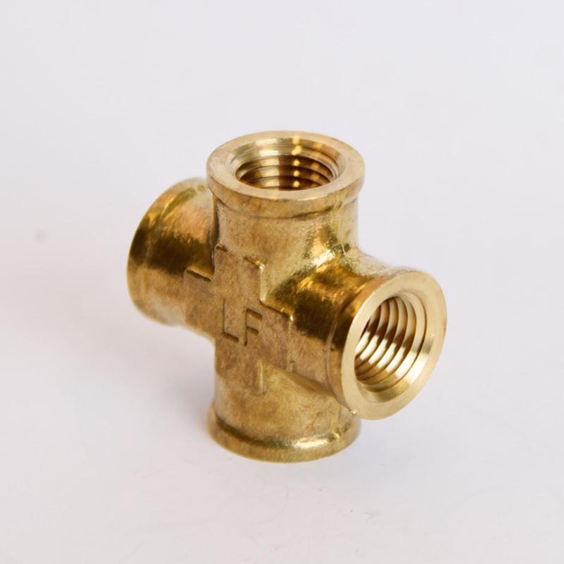 ATC 1/4 in. FPT X 1/4 in. D FPT Brass Cross