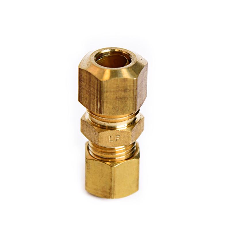 ATC 5/16 in. Compression X 1/4 in. D Compression Yellow Brass Union