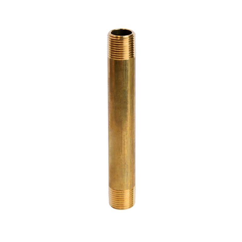 ATC 3/8 in. MPT X 3/8 in. D MPT Yellow Brass Nipple 4-1/2 in. L