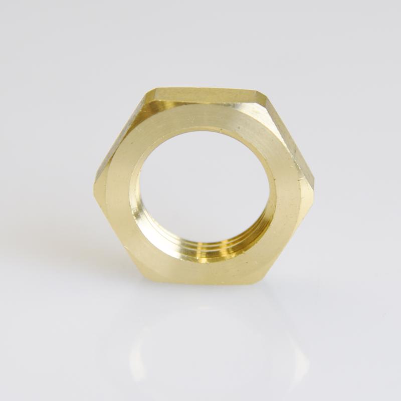 ATC Pipe Lock Nut 1/2 in. Yellow Brass