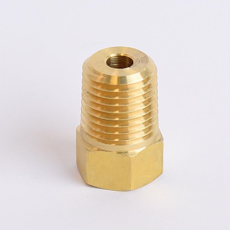 ATC 1/4 in. Flare X 1/4 in. D MPT Brass Inverted Flare Adapter