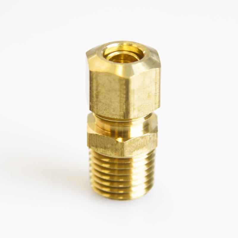 ATC 5/16 in. Compression X 1/4 in. D MIP Brass Connector