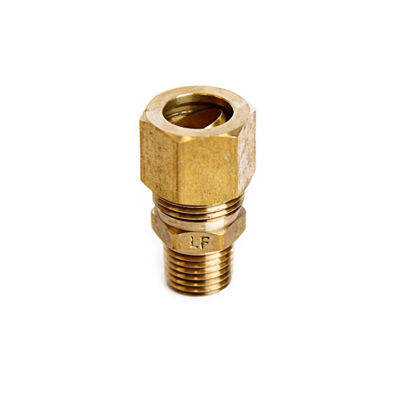 ATC 1/2 in. Compression in. X 1/4 in. D MPT Brass Connector