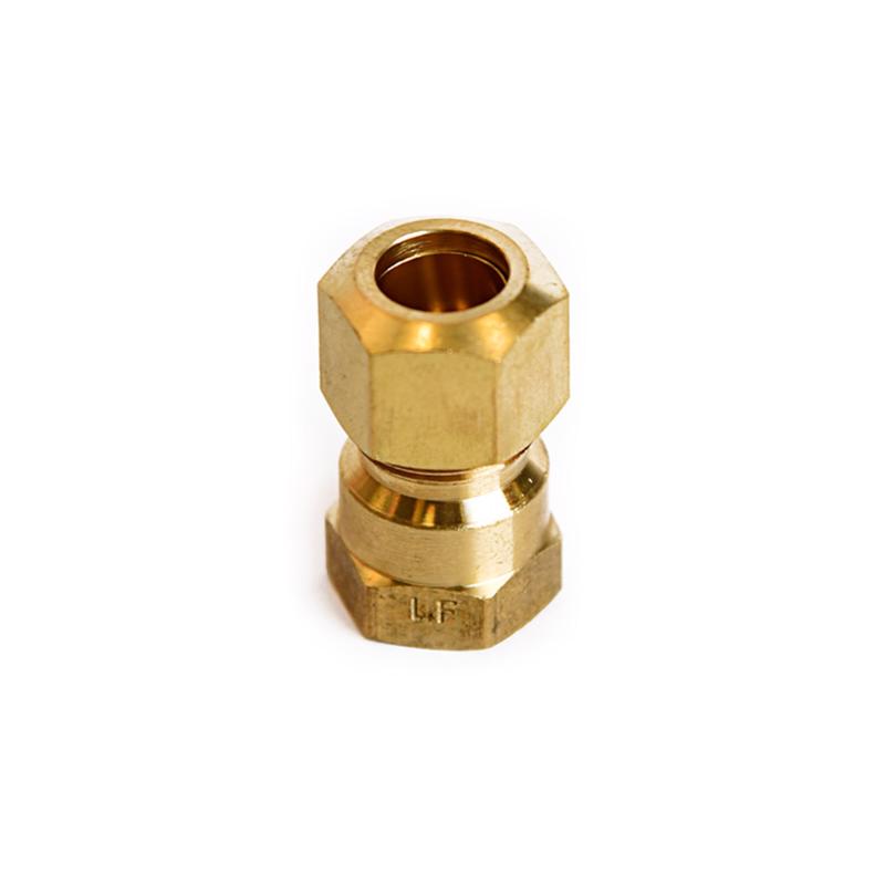 ATC 3/8 in. Compression in. X 1/4 in. D FPT Brass Coupling