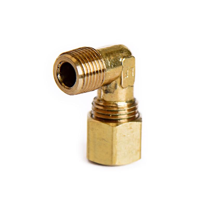 ATC 1/4 in. Compression X 1/8 in. D MPT Brass 90 Degree Elbow