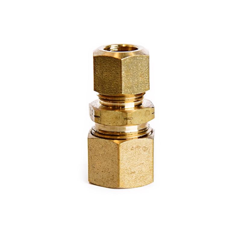 ATC 1/2 in. Compression X 3/8 in. D Male Compression Yellow Brass Reducing Union