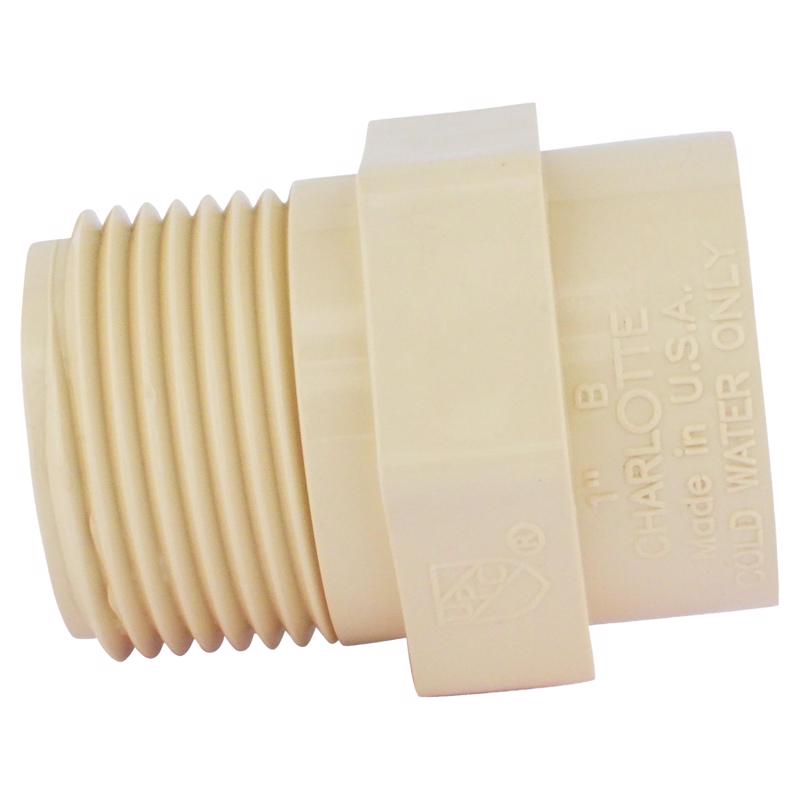 Charlotte Pipe FlowGuard 1 in. Socket X 1 in. D Slip CPVC Adapter