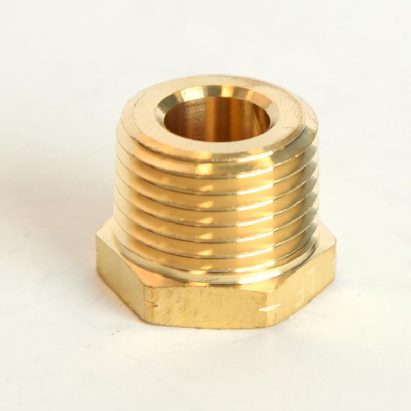 ATC 1/2 in. MPT X 1/4 in. D FPT Brass Hex Bushing