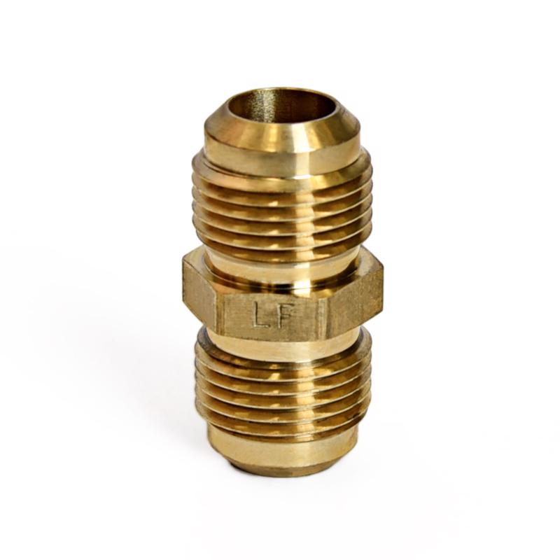 ATC 5/8 in. Flare X 5/8 in. D Flare Yellow Brass Union