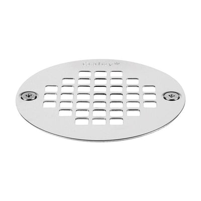 Oatey 3-3/8 in. Polished Chrome Stainless Steel Shower Drain Strainer