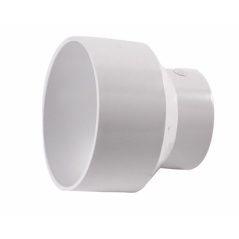 NDS Schedule 35 6 in. Hub each X 4 in. D Hub PVC Reducing Coupling