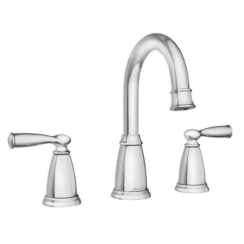 Moen Banbury Chrome Traditional Widespread Bathroom Sink Faucet 8 - 16 in.