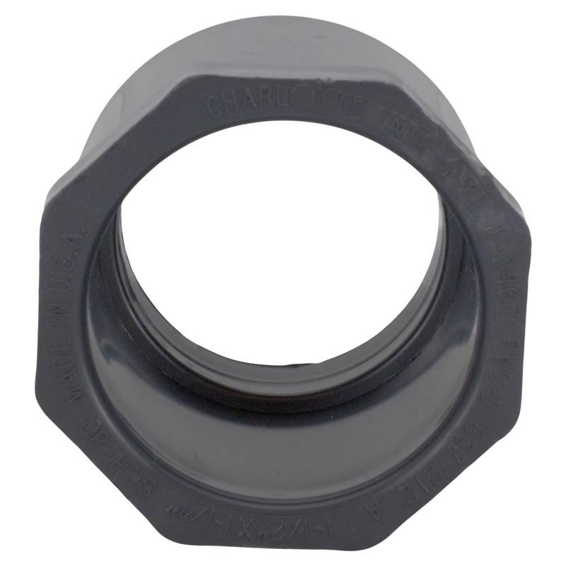 Charlotte Pipe Schedule 80 2 in. Spigot X 3/4 in. D Slip PVC Reducing Bushing