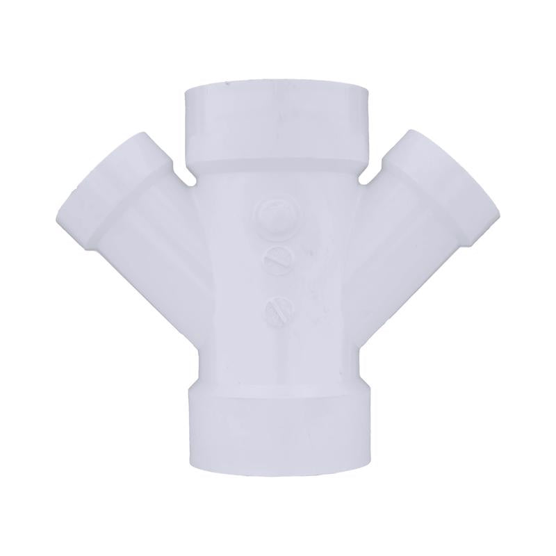 Charlotte Pipe Schedule 40 3 in. Hub X 3 in. D Hub PVC Reducing Wye
