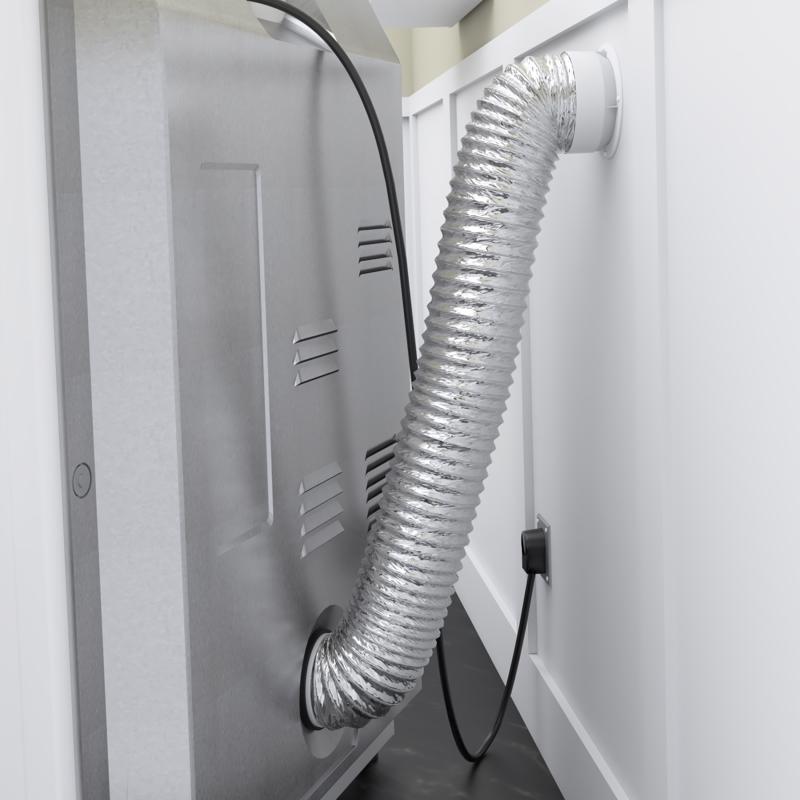 Imperial Quick Connect 6 ft. L X 4 in. D Silver/White Aluminum/Plastic Quick Connect Kit
