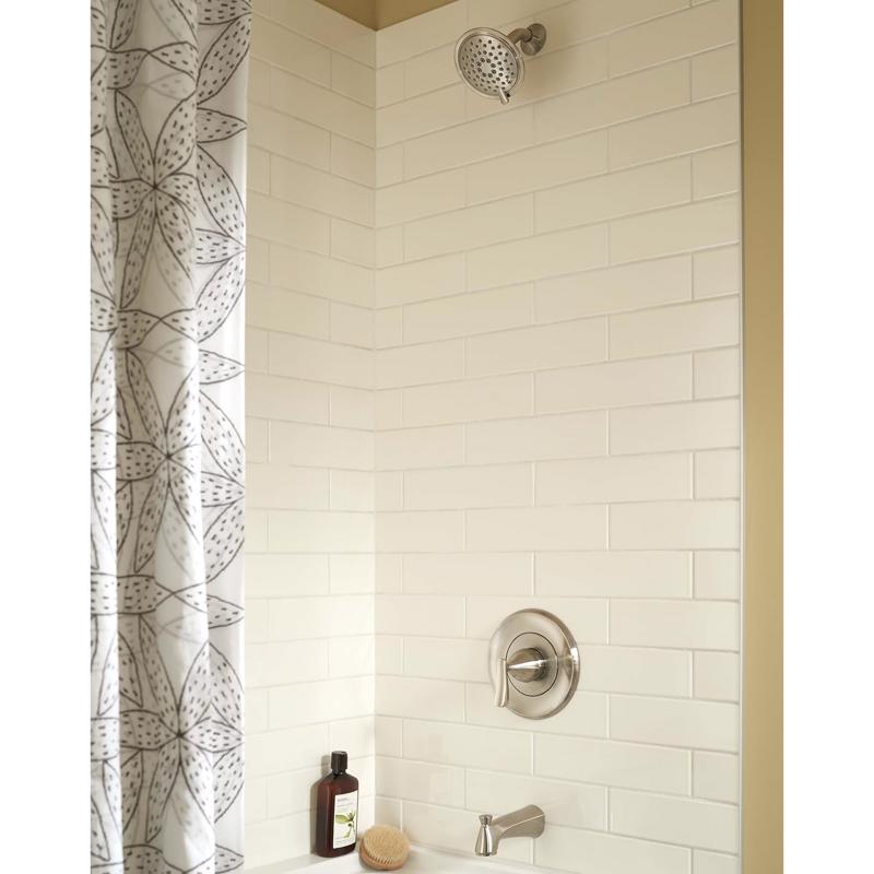 American Standard Chatfield Brushed Nickel Brass 3 settings Tub and Shower Trim Kit 1.8 gpm