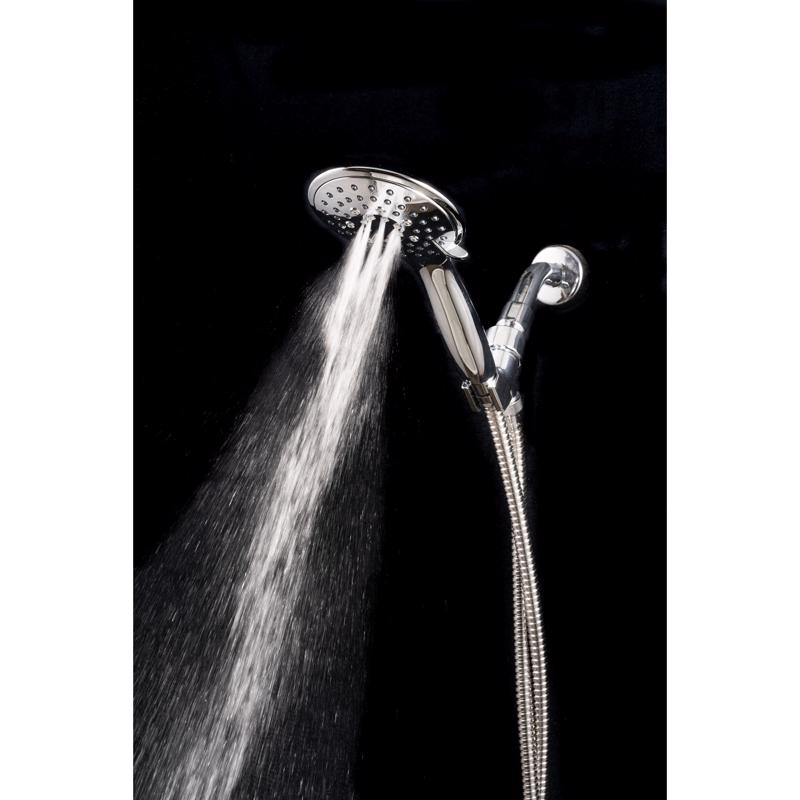 Whedon Blaster Massage Matte Black Plastic 5 settings Handheld Showerhead 2.5 gpm
