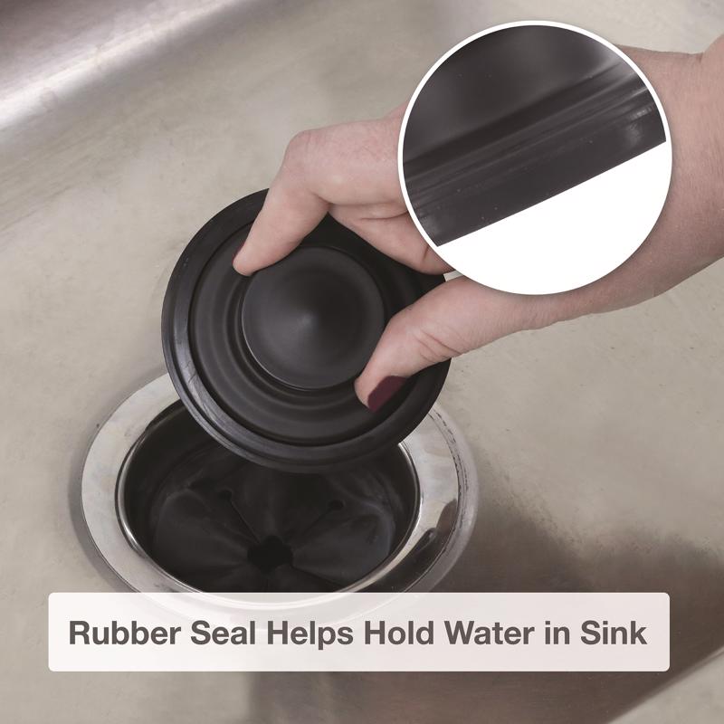 Danco Garbage Disposal Stopper Matte Black Stainless Steel