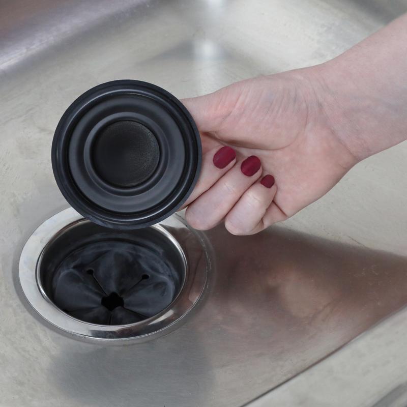 Danco Garbage Disposal Stopper Matte Black Stainless Steel