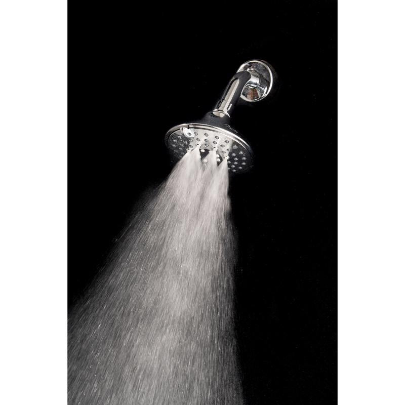 Whedon Blaster Massage Brushed Nickel Nickel 5 settings Wallmount Showerhead 2.5 gpm