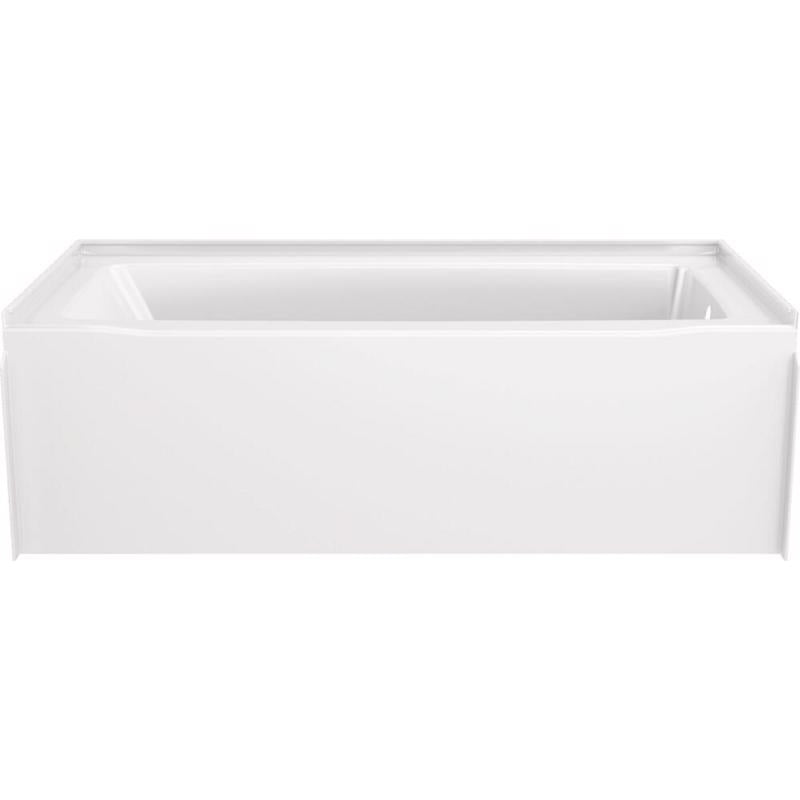 Delta Classic 500 18 in. H X 30 in. W X 60 in. L White Bathtub