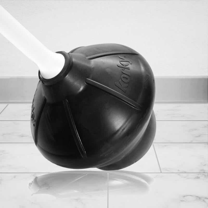 Korky Toilet Plunger with Holder 23 in. L X 6.5 in. D