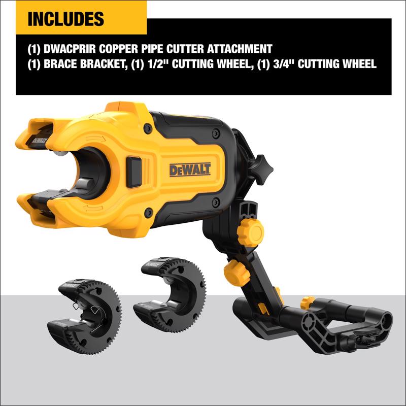 DeWalt Impact Connect 1 in. Copper Pipe Cutter Black/Yellow