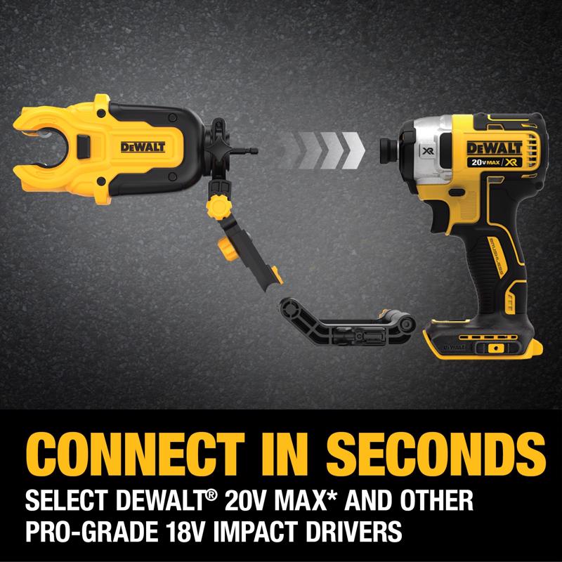 DeWalt Impact Connect 1 in. Copper Pipe Cutter Black/Yellow
