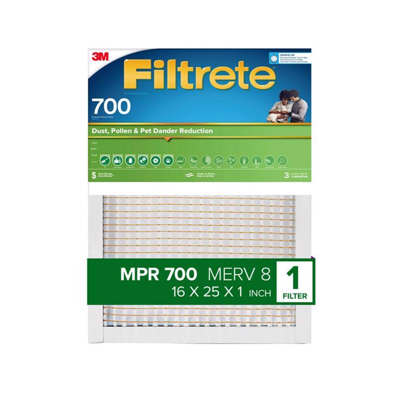 Filtrete 16 in. W X 25 in. H X 1 in. Polypropylene 700 MPR Pleated Air Filter
