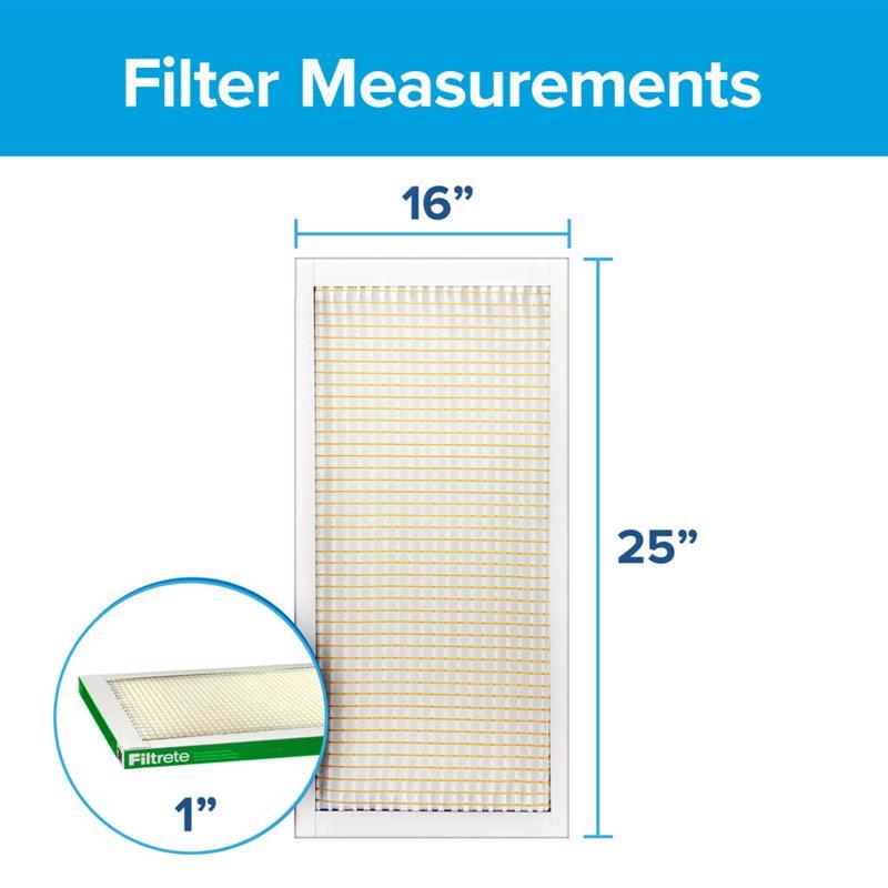 Filtrete 16 in. W X 25 in. H X 1 in. Polypropylene 700 MPR Pleated Air Filter