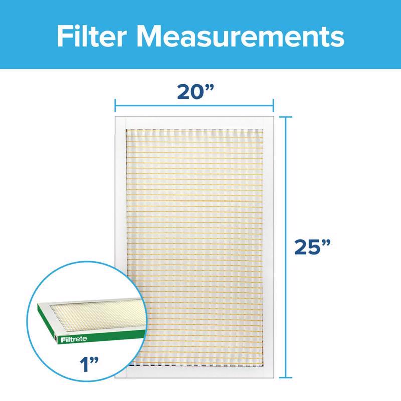 Filtrete 20 in. W X 25 in. H X 1 in. Polypropylene 700 MPR Pleated Air Filter