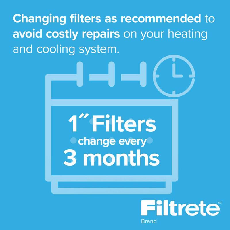 Filtrete 20 in. W X 25 in. H X 1 in. Polypropylene 700 MPR Pleated Air Filter