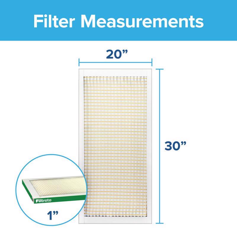 Filtrete 20 in. W X 30 in. H X 1 in. Polypropylene 700 MPR Pleated Air Filter