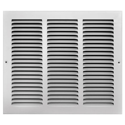 Tru Aire 14 in. H X 12 in. W 1-Way Powder Coat White Steel Return Air Grille