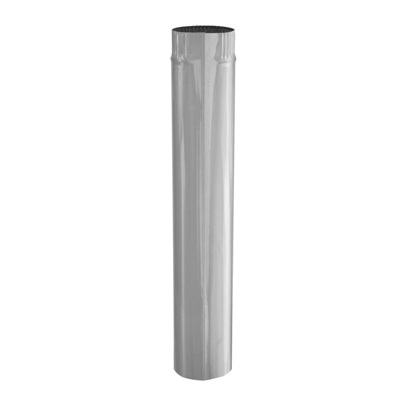 Imperial 5 in. D X 24 in. L Galvanized Steel Furnace Pipe